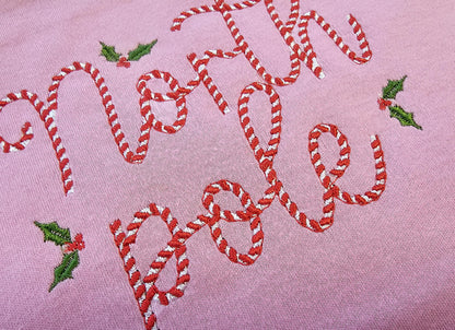 Christmas Candy Cane Striped Font