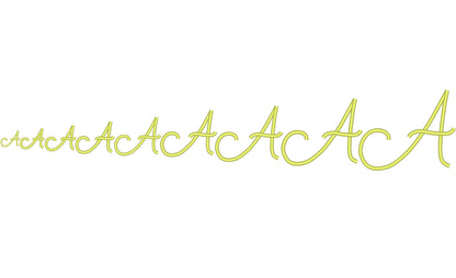 Baby Satin Stitch Handwritten Font