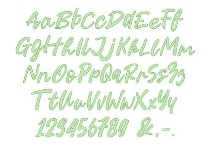 Glitter HTV Vinyl Mylar Handwritten Font