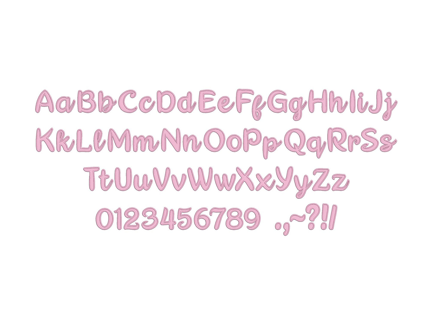 Petra Handwritten Font Applique