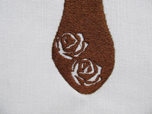 Buck Deer Embossed Flowers