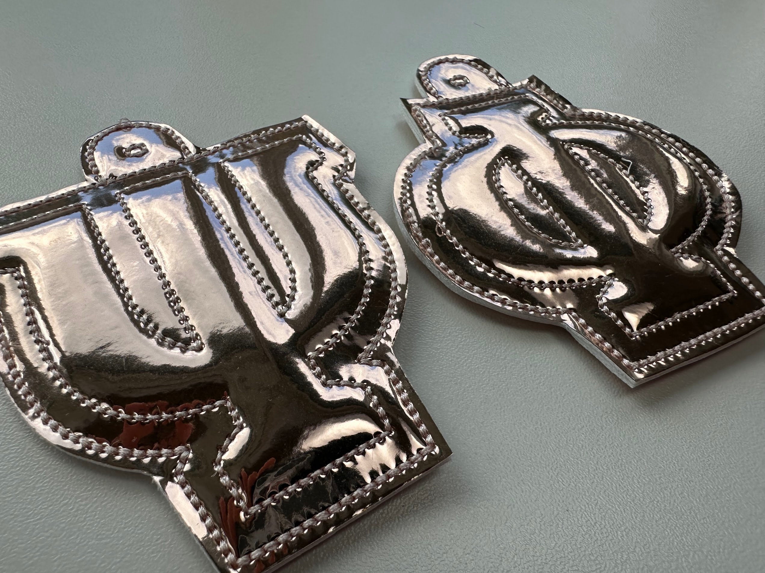 Greek Alphabet Puffy foam Eyelet and Key Fob snap tab Monogram letters ...