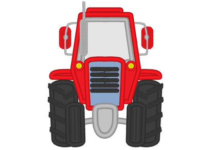 Tractor Front View Applique