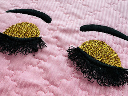 Glitter Shadows Fringed Eyelashes Doll Eyes