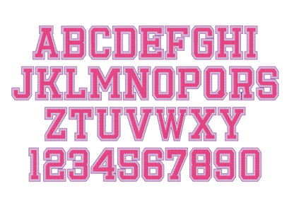 Waffle Glitter HTV Vinyl Sport Font