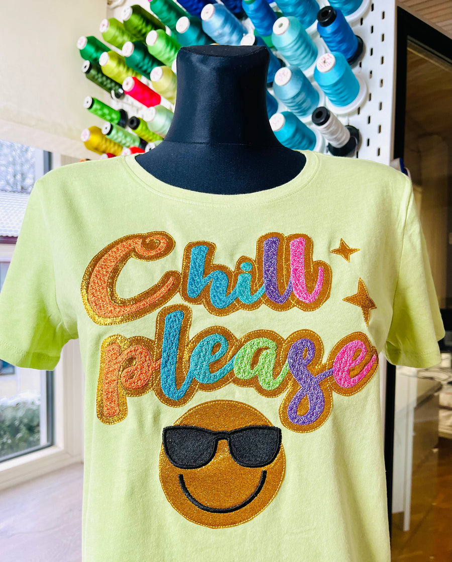 Faux Chenille Glitter HTV Vinyl Font