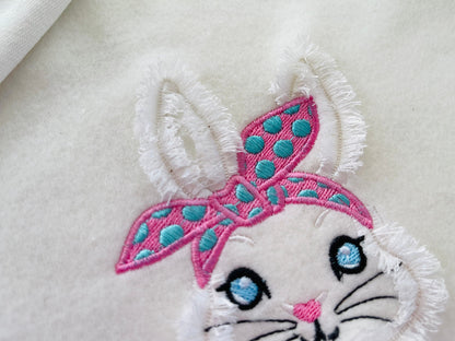 Mini Fringed Bunny Face with Bandanna