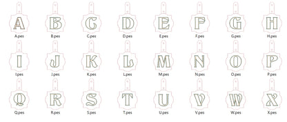 Special Puffy Puff Foam Monogram Keychain