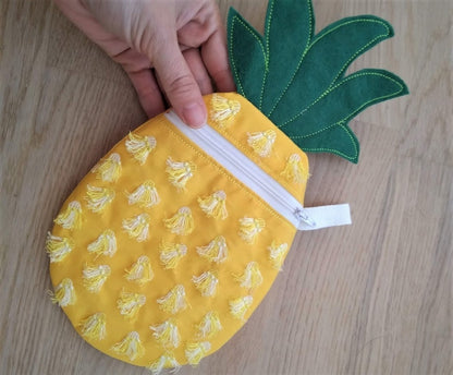 Pineapple Zipper Pouch Bag ITH