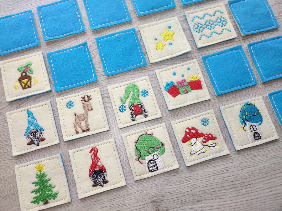 Memory Game Christmas Gnomes