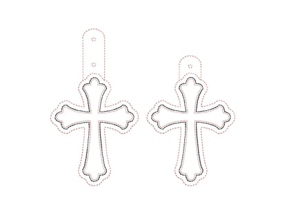 Special Puff Cross eyelet and key fob snap tab 3D Puffy Foam machine