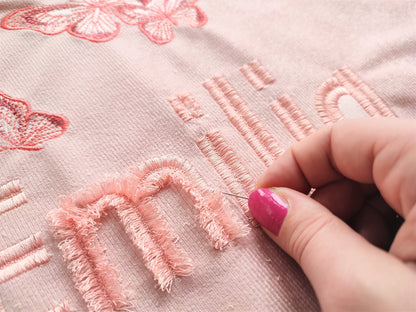 Cute Fringed Font Emilia