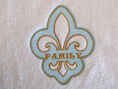 Embossed Fleur De Lis and Mini Font Set