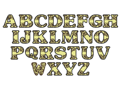 Delicate Lace Monogram Font FSL