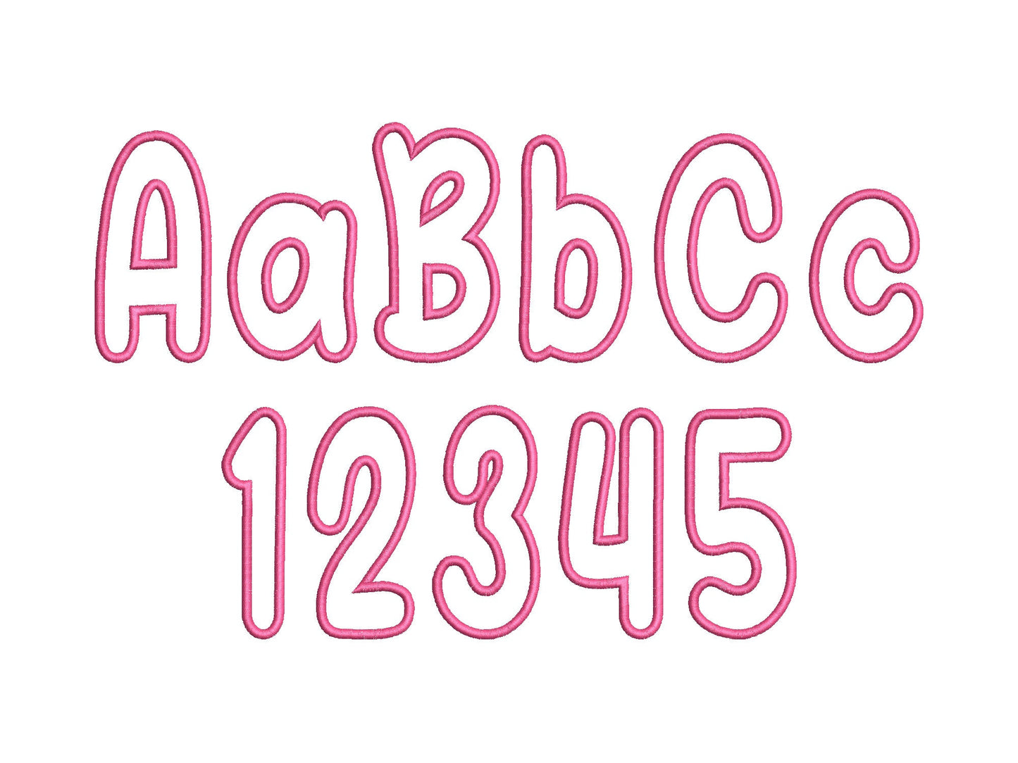 Big Baby Font Applique