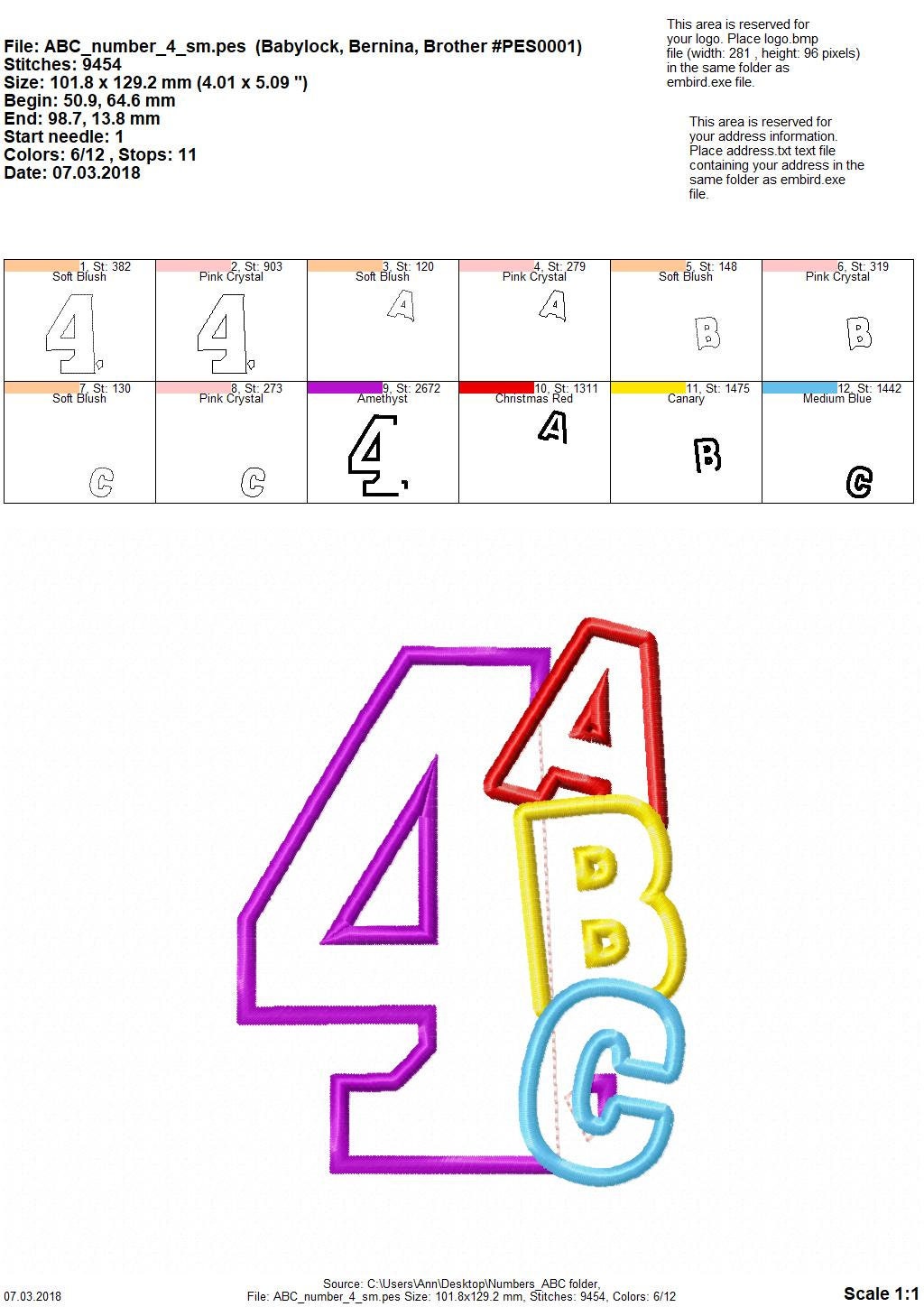 ABC School Birthday Numbers