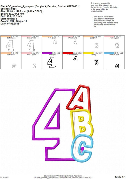 ABC School Birthday Numbers