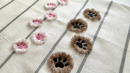 Small Fringed Fluffy Paw