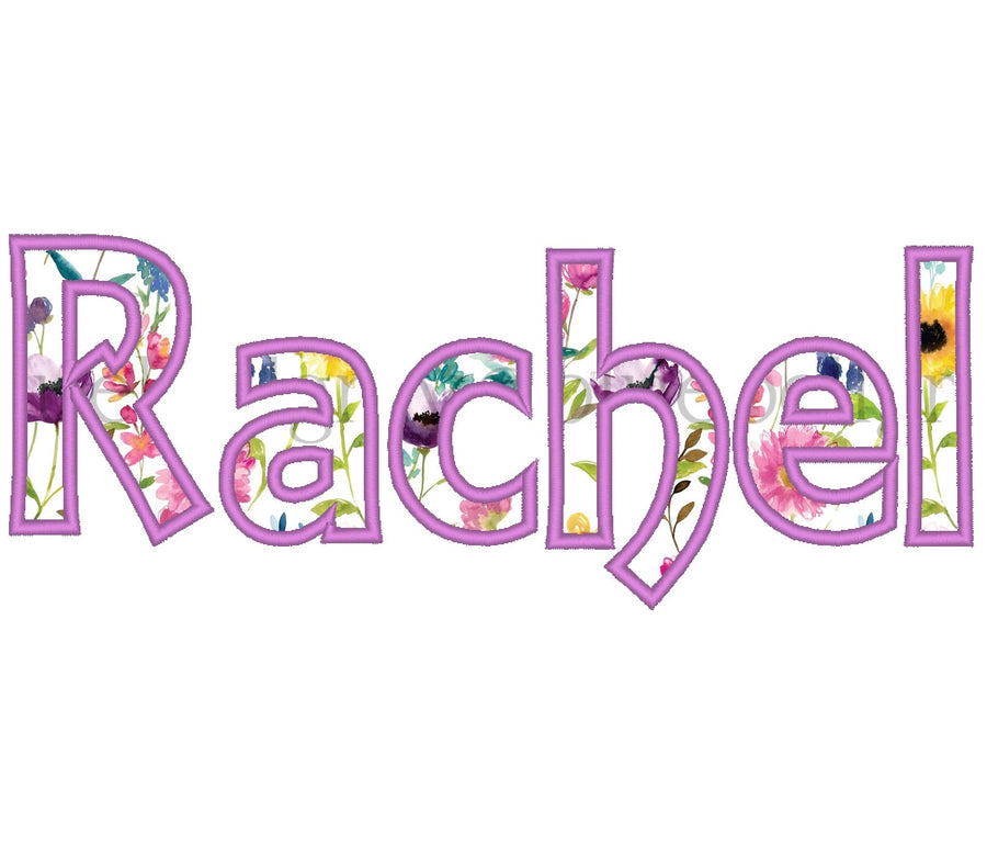 Rachel Monogram Font Applique