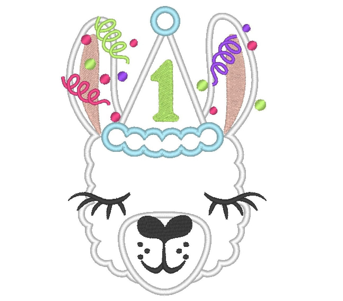 Llama Birthday Hat Number 1