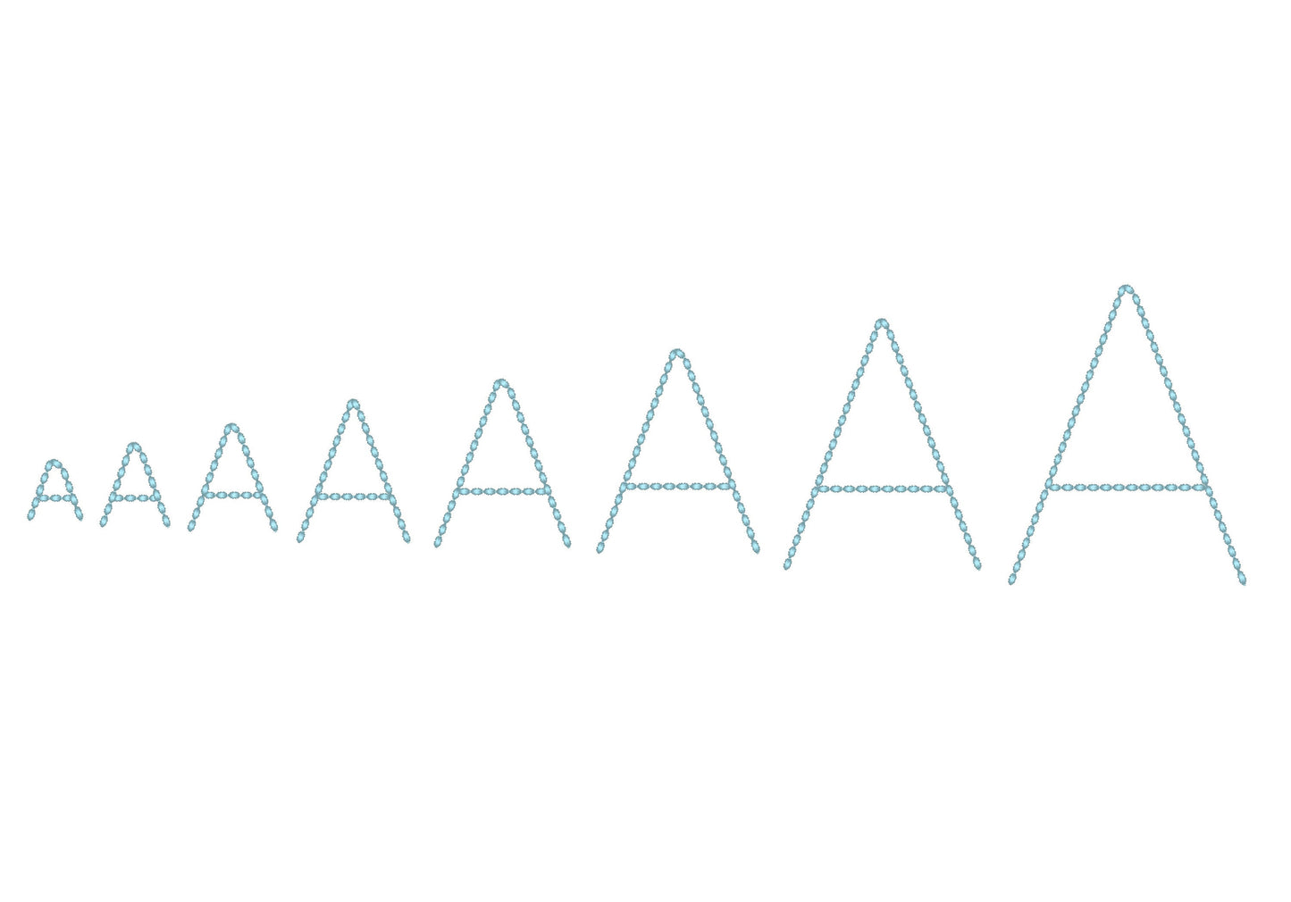 Hand Stitch Effect Block Font