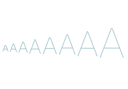 Hand Stitch Effect Block Font