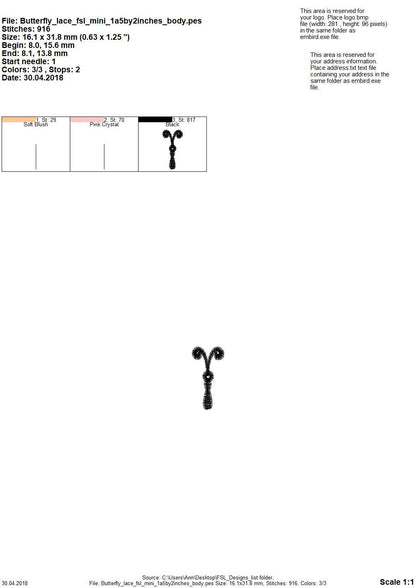 Small Butterfly 3D Dimensional FSL