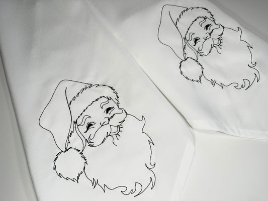 Quick Light Stitch Santa Claus Outline