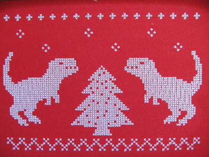 Christmas Tree and T-Rex Dinosaur