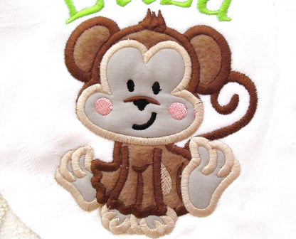 Cute Monkey Applique