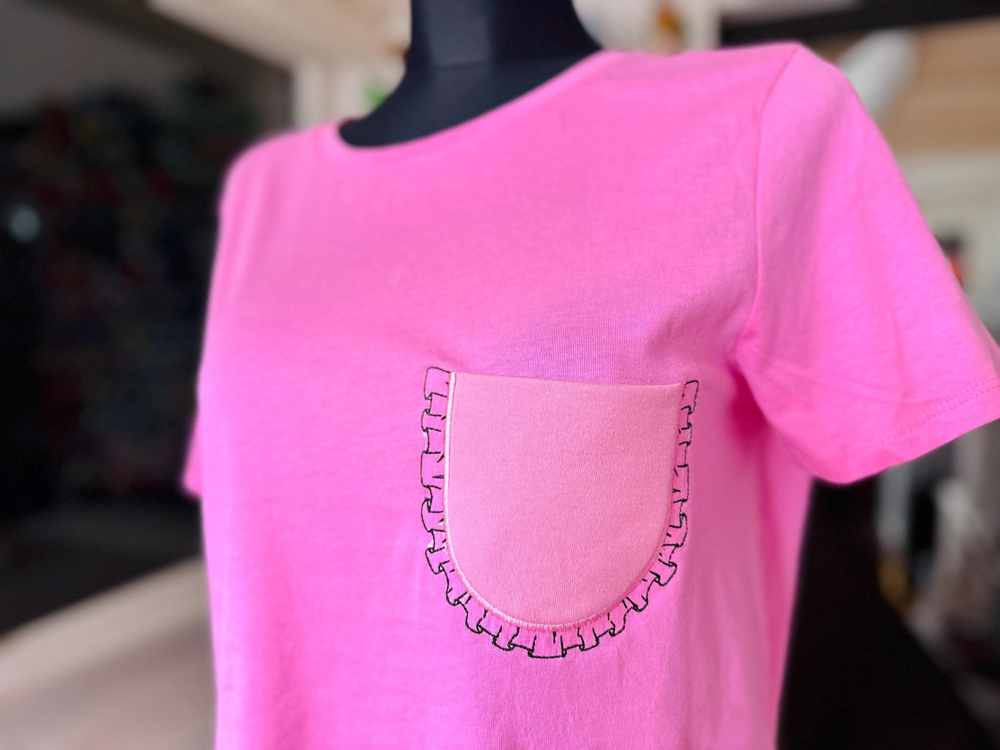 Genuine Girly Ruffle Pocket ITH