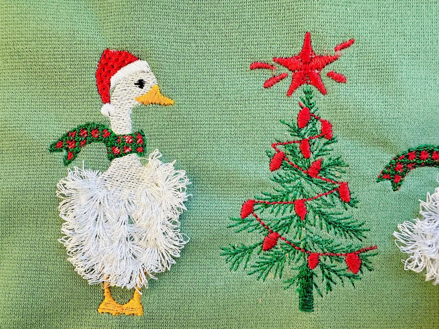 Fringed Christmas Goose Duck
