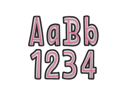 Baseball Stitch Sport Font Applique