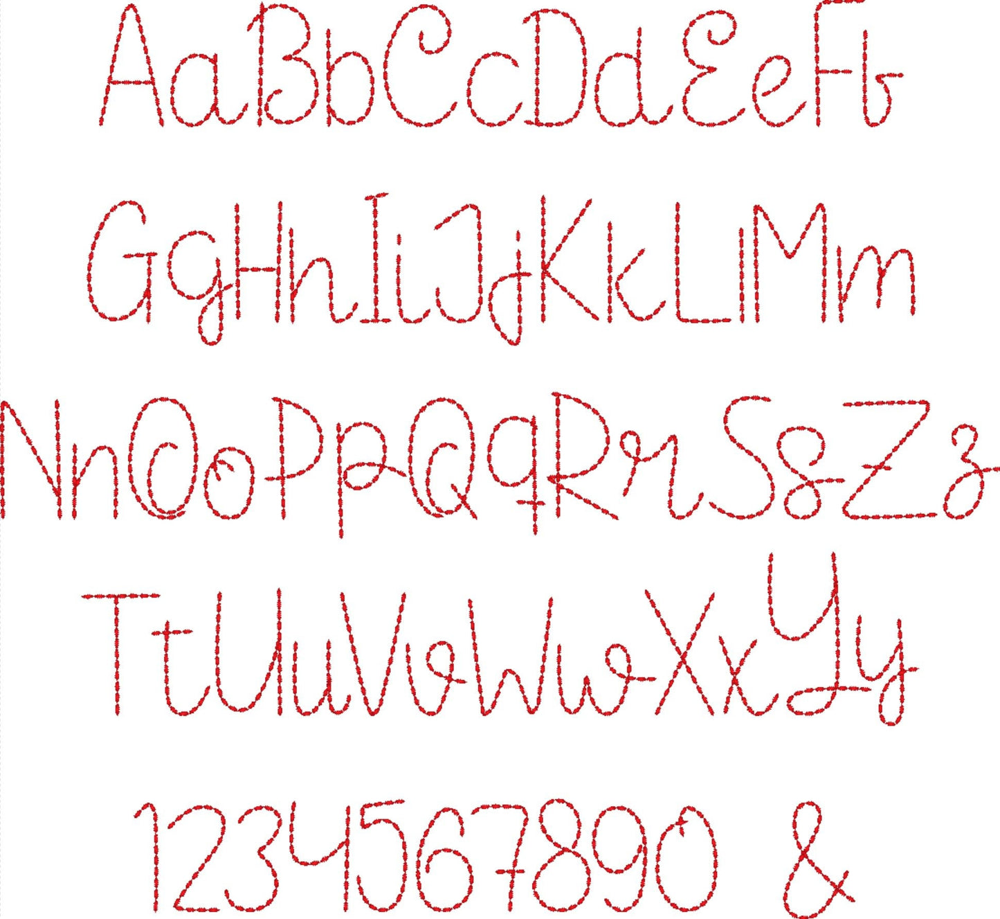 Must Have Hand Stitch Effect Font