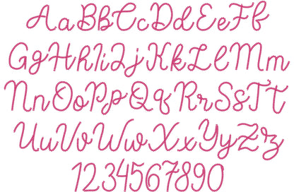 Dense Bold Chain Stitch Font Bestie