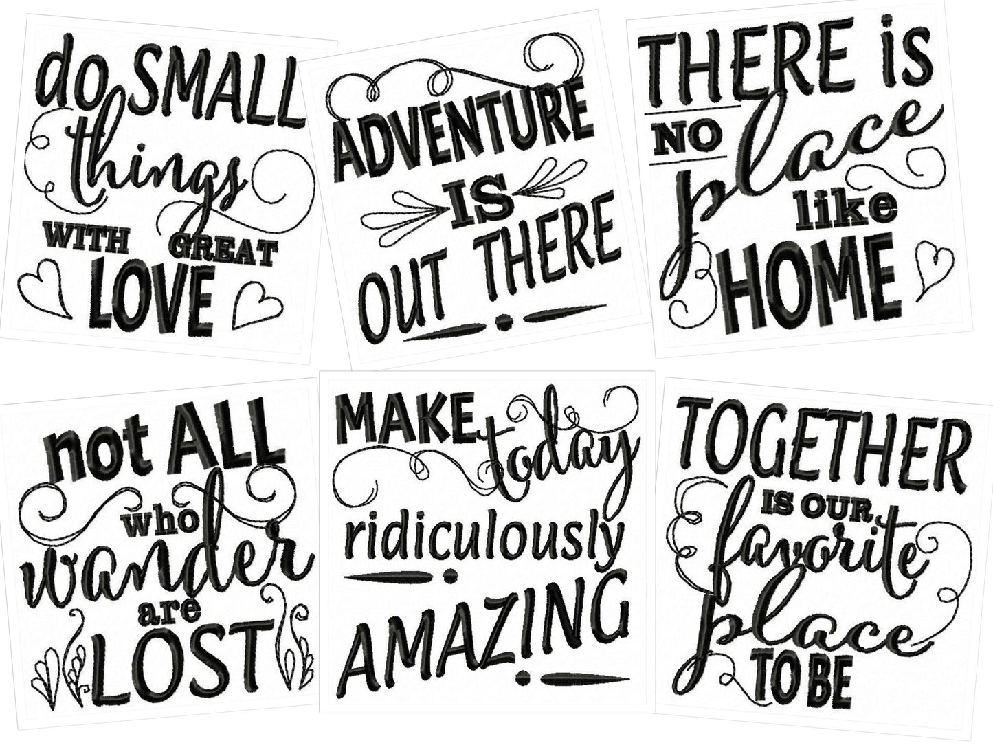 Lovely Quote Set of 6