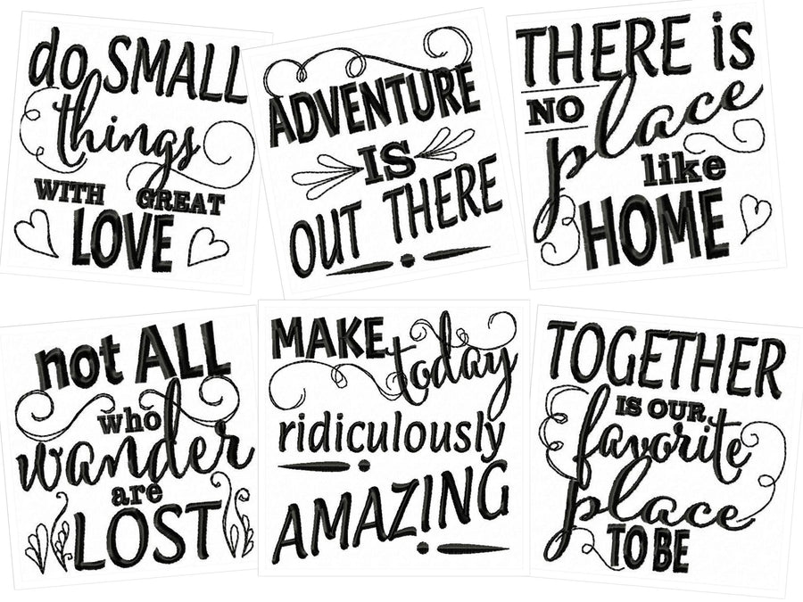 Lovely Quote Set of 6