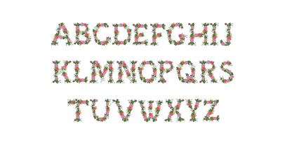 Urban Roses Floral Font