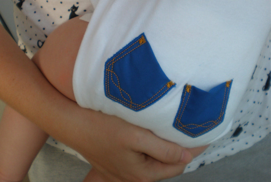 Cute Baby Genuine Pocket ITH