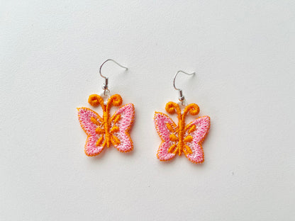Butterfly Lace Earrings Charm FSL
