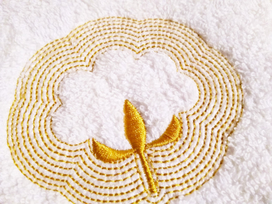 Embossed Cotton Flower Ball