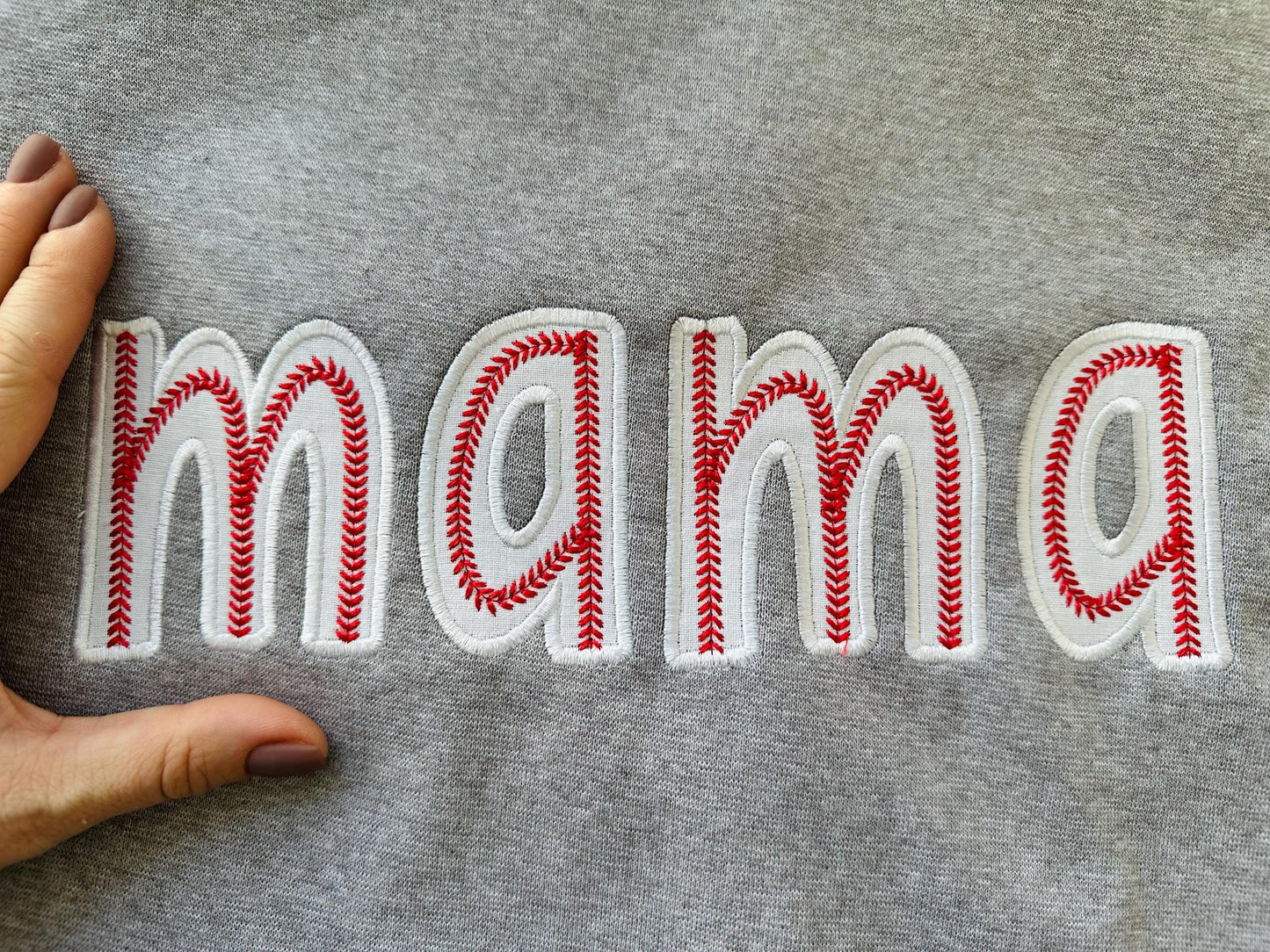 Baseball Stitch Sport Font Applique