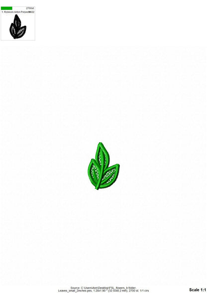 Summer Flower and Laurel Leaf SET of 3 types Freestanding lace FSL