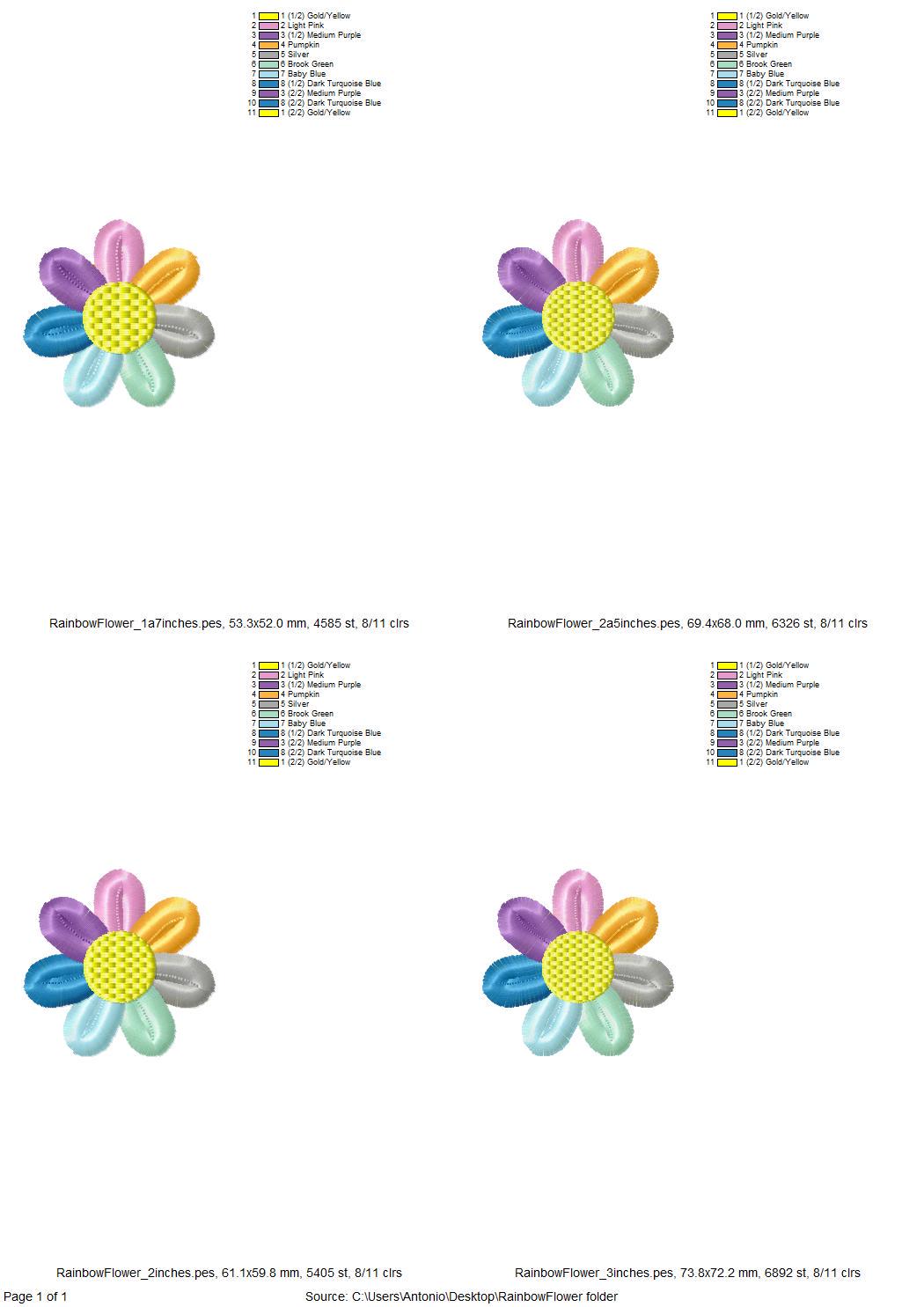 Multicolored Fringed Daisy