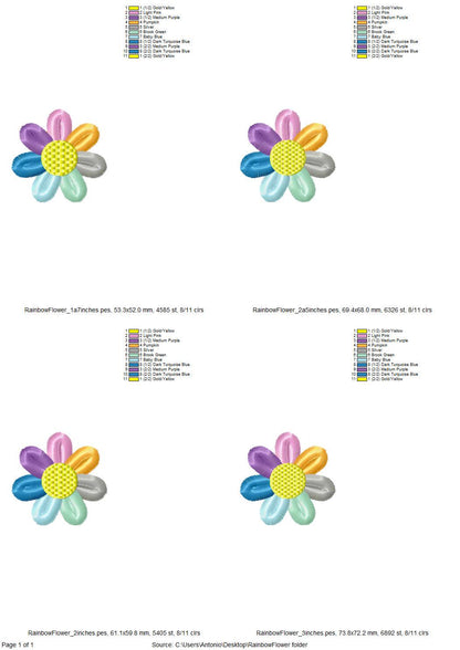 Multicolored Fringed Daisy