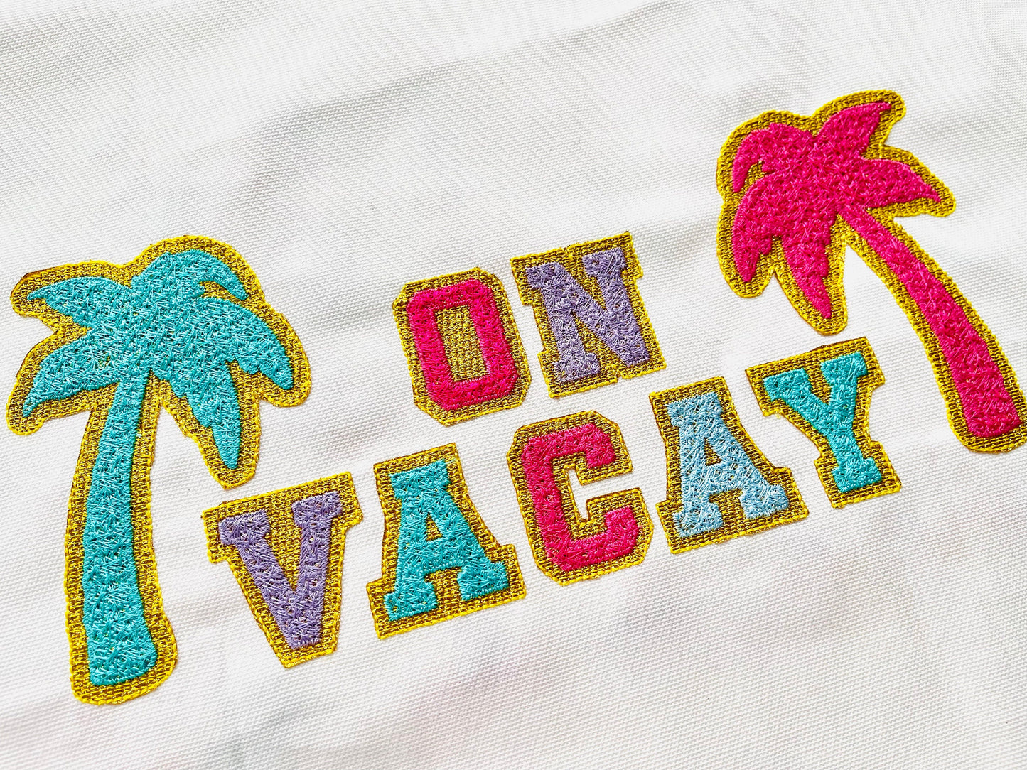 Mini Faux Chenille Glitter HTV Vinyl Font