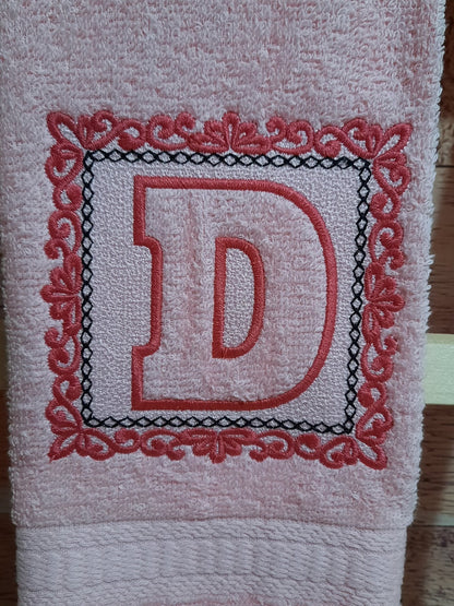 Royal Embossed Terry Towel Monogram
