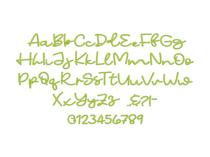 Fill Stitch Handwritten Script Font