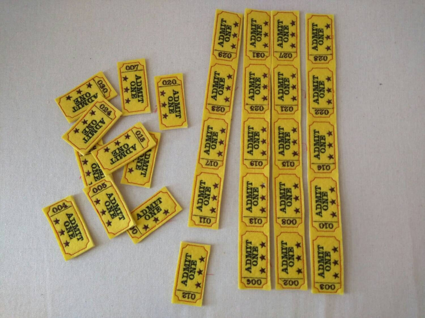 Admit One Cinema Movie Party Feltie