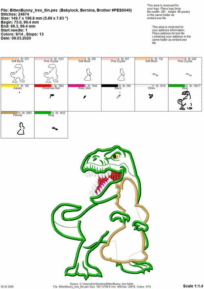 Easter Bunny Chocolate and T-Rex